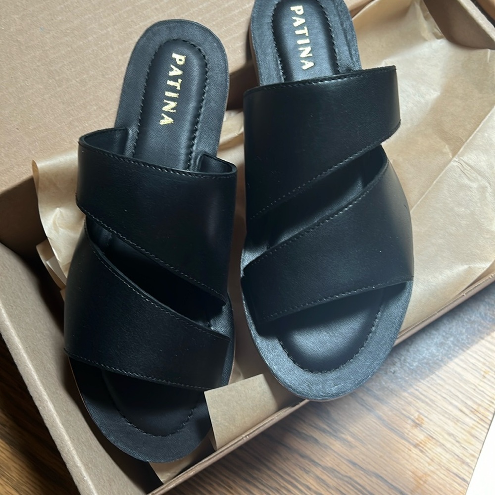 Portland Leather Patina sandals (nib) size 6.5